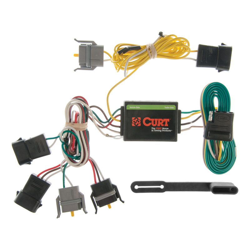 CURT 55346 Vehicle-Side Custom 4-Pin Trailer Wiring Harness, Fits Select Ford Windstar